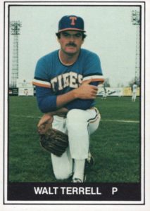 Walt Terrell 1982 minor league baseball card