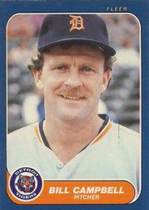 Bill Campbell 1986 Fleer Baseball Card