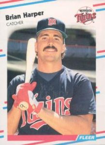 Brian Harper 1988 Fleer Update baseball card