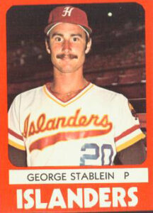 George Stablein 1980 minor league baseball card