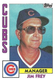 Jim Frey 1984 Topps Baseball Card