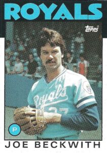Joe Beckwith 1986 Topps Baseball Card