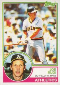 Joe Rudi 1983 Topps Baseball Card