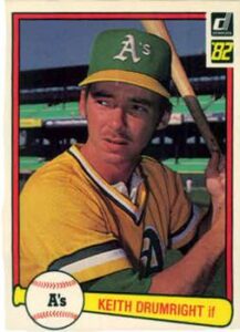 Keith Drumright 1982 Donruss Baseball Card