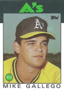 Mike Gallego 1986 Topps Baseball Card