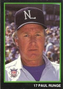 Paul Runge 1988 baseball card