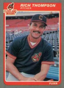 Rich Thopmson 1985 Fleer Baseball Card