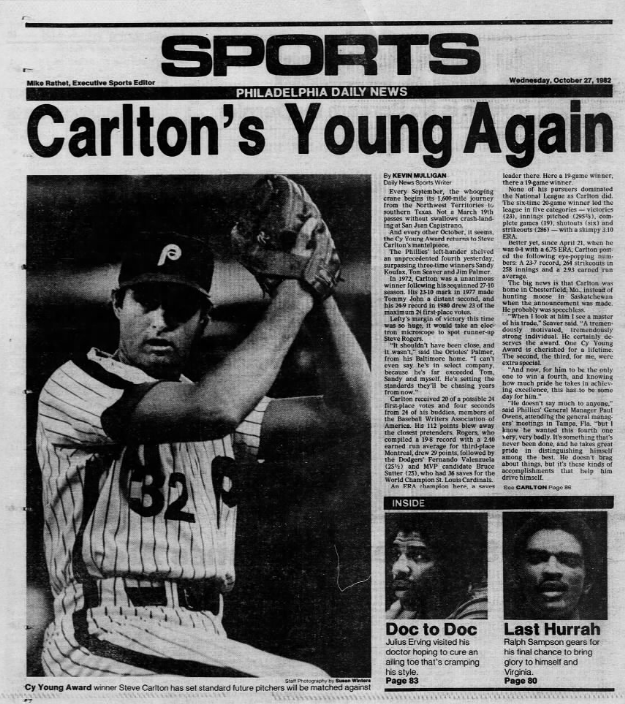 Steve Carlton says he wished trade never happened, but it helped