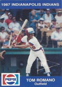 Tom Romano 1987 minor league baseball card