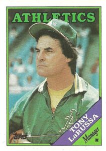 Tony LaRussa 1988 Topps Baseball Card