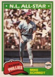 Mike Schmidt 1981 Topps Baseball Card