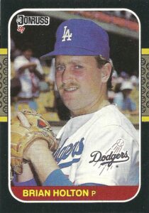 Brian Holton 1987 Donruss Baseball Card