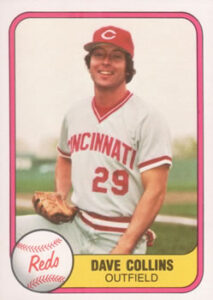 Dave Collins 1981 Fleer baseball card