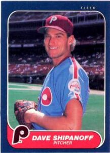 Dave Shipanoff 1986 Fleer Baseball Card
