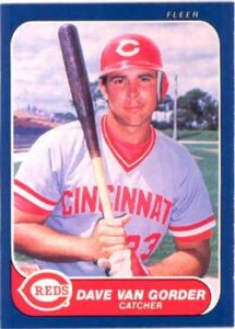 Dave Van Gorder 1986 Fleer Baseball