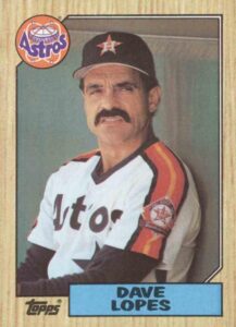 Davey Lopes 1987 Topps Baseball Card