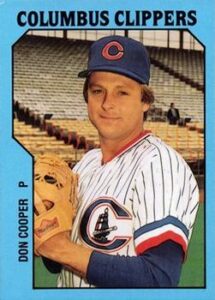 Don Cooper 1985 minor league baseball card