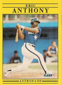 Eric Anthony 1991 Fleer Baseball Card