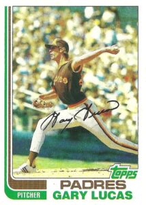 Gary Lucas 1982 Topps Baseball Card