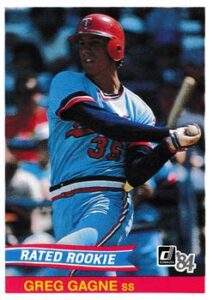 Greg Gagne 1984 Donruss Baseball Card