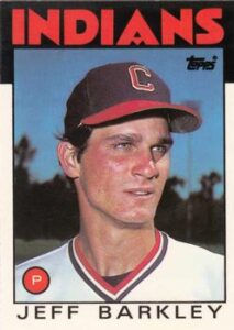 Jeff Barkley 1986 Topps Baseball Card