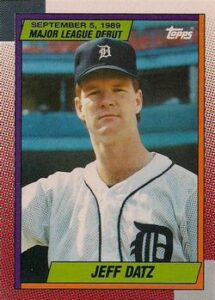 Jeff Datz 1990 Topps Baseball Card
