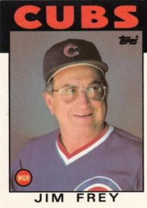 Jim Frey 1986 Topps Baseball Card