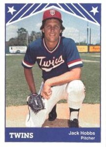 John Hobbs 1983 minor league baseball card