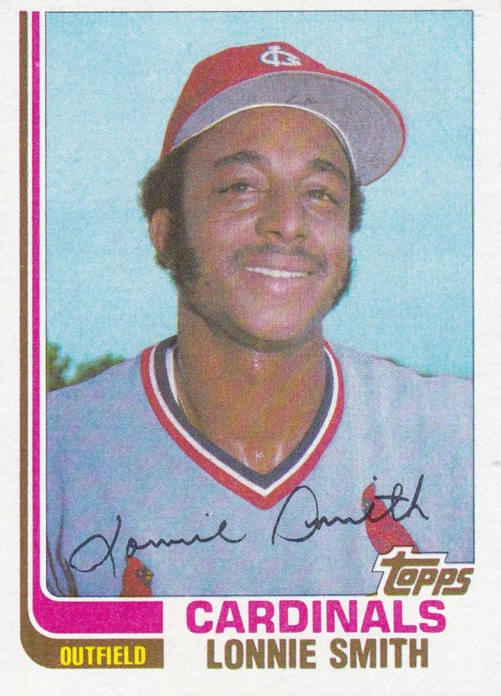 Lonnie Smith 1982 Topps Baseball Card - 1980s Baseball