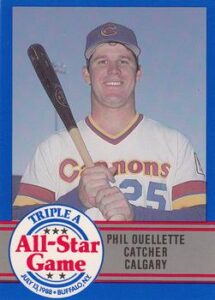 Phil Ouellette minor league baseball card