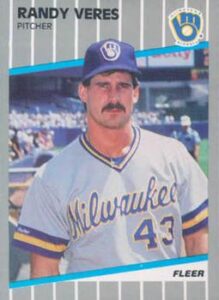 Randy Veres 1989 Fleer Baseball Card