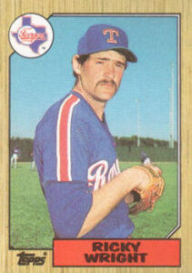 Ricky Wright 1987 Topps Baseball Card