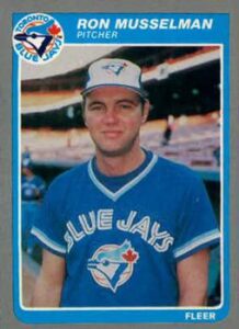 Ron Musselman 1985 Fleer Baseball Card