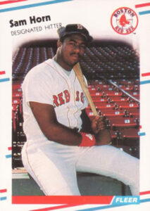 Sam Horn 1988 Fleer Baseball Card