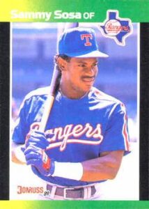 Sammy Sosa 1989 Donruss Baseball Card