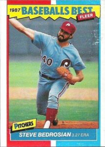 Steve Bedrosian 1987 Fleer Baseball Card