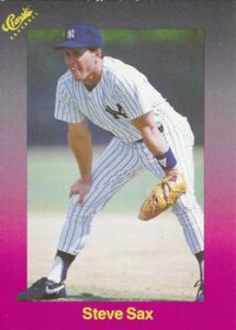 Steve Sax 1989 Classic Baseball Card