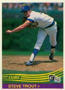 Steve Trout 1984 Donruss Baseball Card