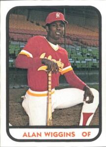 Alan Wiggins 1981 minor league baseball card