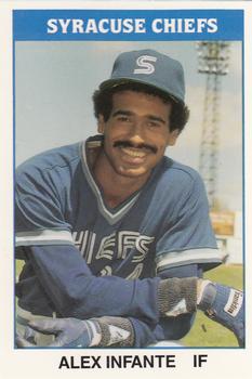 Alexis Infante 1987 minor league baseball card 1980s Baseball