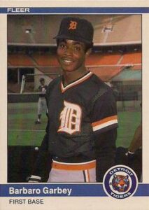 Barbaro Garbey 1984 Fleer Baseball Card
