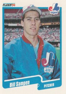 Bill Sampen 1990 Fleer Baseball Card