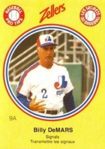 Billy DeMars 1982 baseball card
