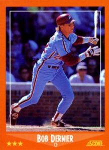Bob Dernier 1988 Score baseball card