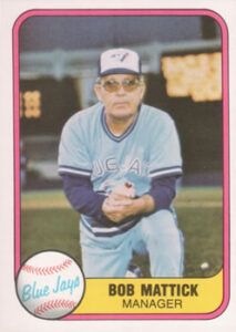 Bobby Mattick 1981 Fleer Baseball Card
