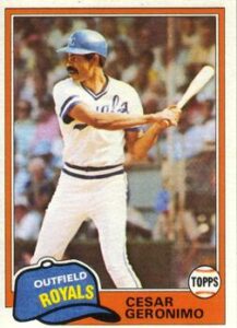 Cesar Geronimo 1981 Topps Baseball Card