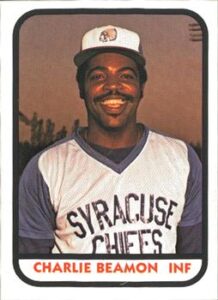 Charlie Beamon 1981 minor league baseball card