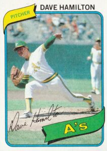 Dave Hamilton 1980 Topps Baseball Card