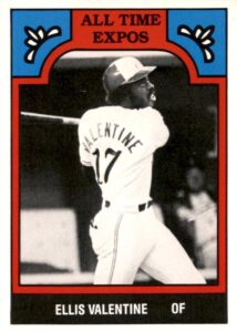 Ellis Valentine 1986 baseball card