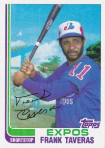 Frank Taveras 1982 Topps Baseball Card